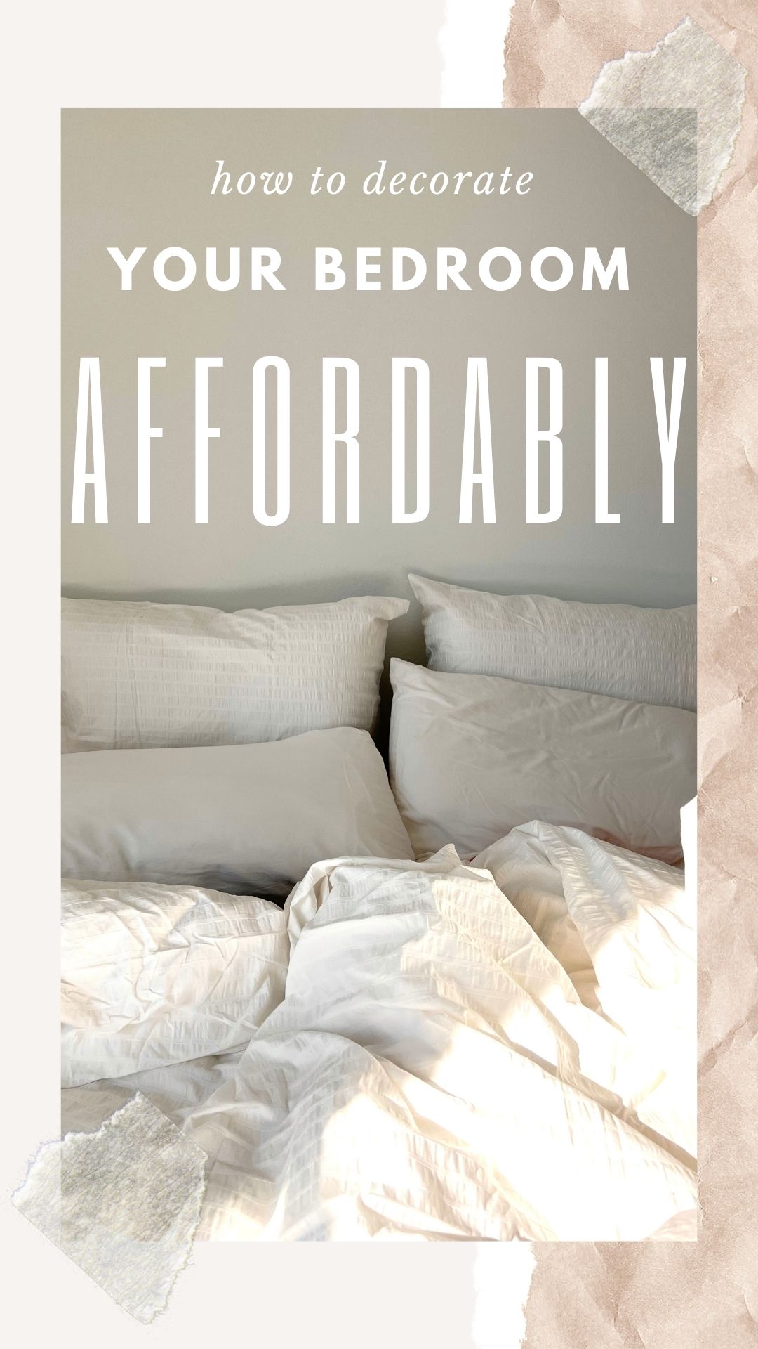 How to decorate your bed affordably